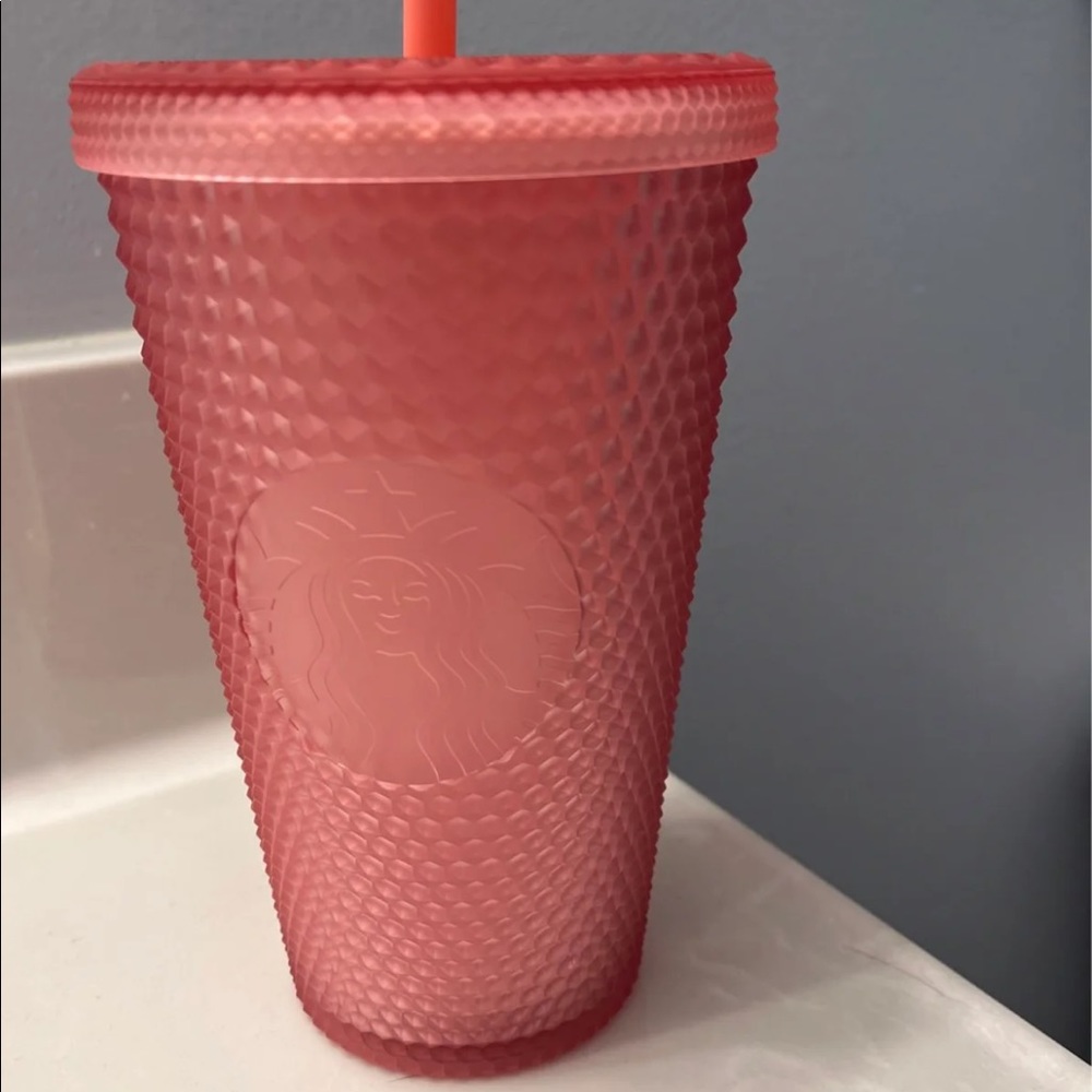 Starbucks Grande Valentines 2022 Studded Pink Tumbler